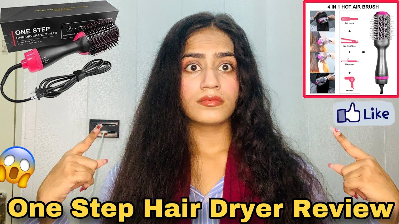One Step Hair Dryer Review 🌸 | 3 in 1 Hot Air Brush for Smooth & Shiny Hair