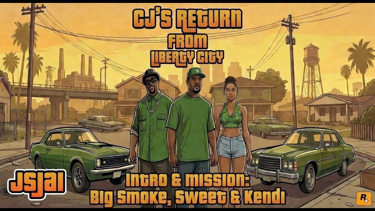 | Intro and mission 1 : Big smoke , sweet & Kendl | Part 1 | Gta san andreas | Jsjai