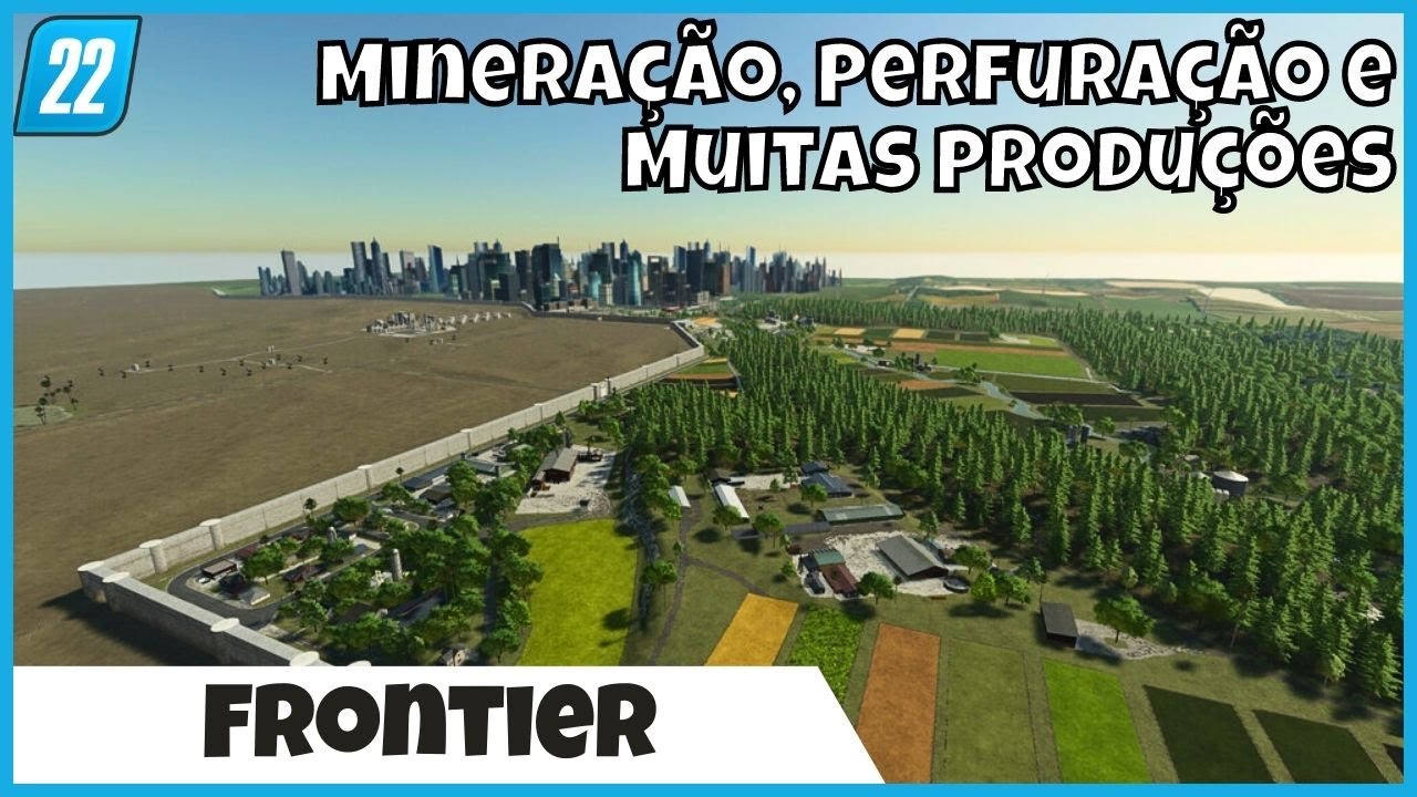 FRONTIER o mais COMPLETO mapa de Mineração e Perfuração de Petróleo no Consoles Farming Simulator 22