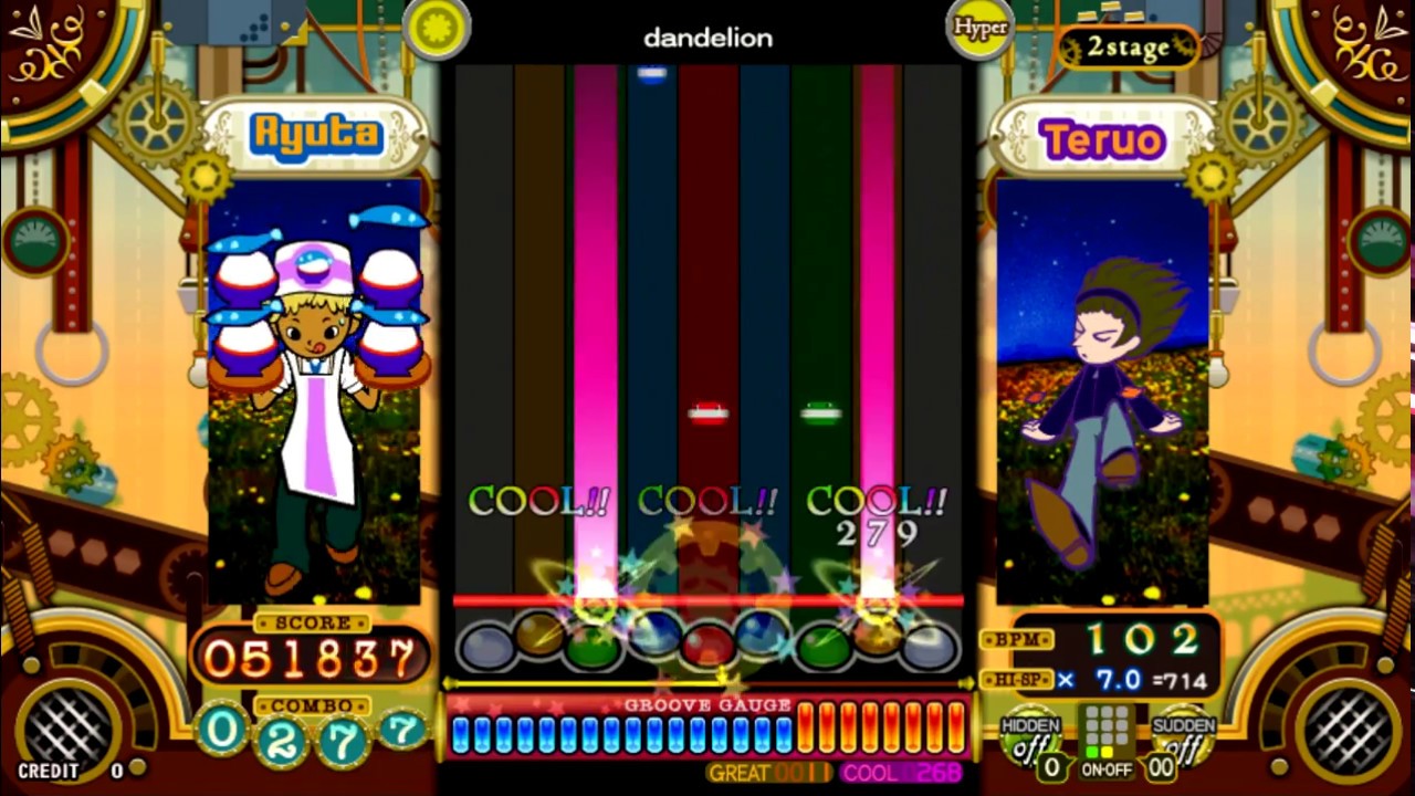 [POP'N MUSIC] フォークソング - dandelion (H)