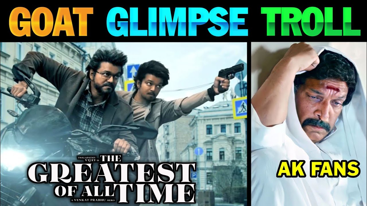 The Goat - Glimpse Troll Tamil | The GOAT  |#TheGoatGlimpse Bday shots | Lollu Facts