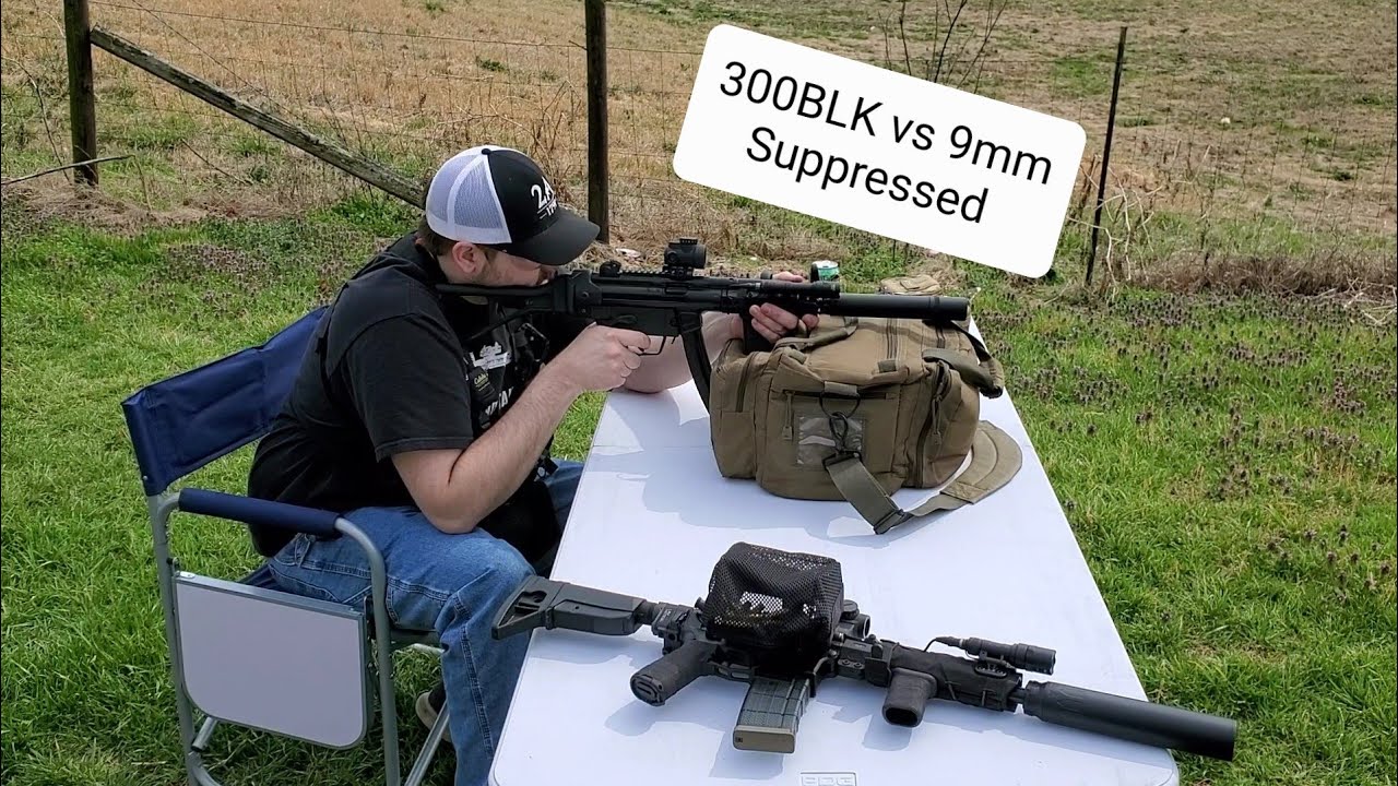 300BLK vs 9mm suppressed - which is quietest