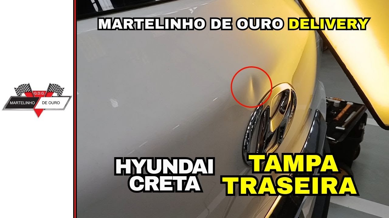 Desamassando Tampa Traseira Hyundai  Creta | Martelinho de Ouro Em Domicílio