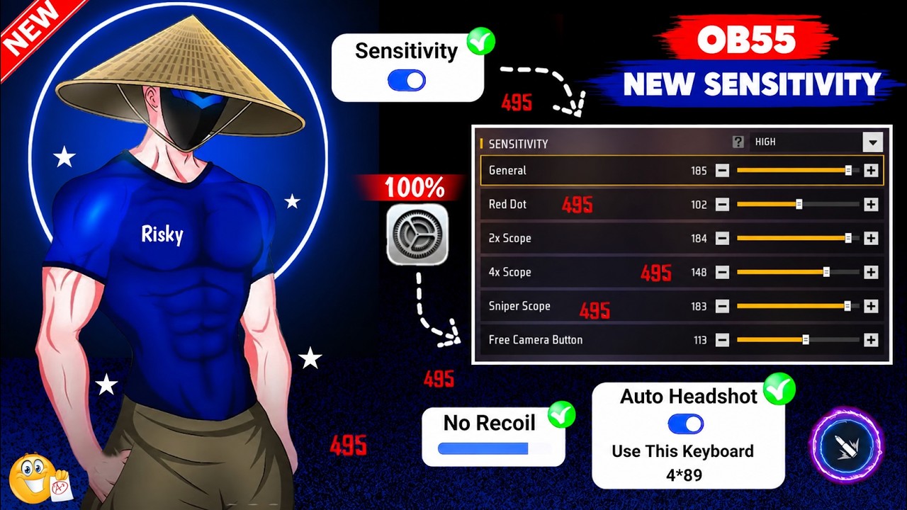 Free Fire Max Headshot Setting After Update 2026⚡Best Sensitivity Settings ⚙️| Sensitivity Setting