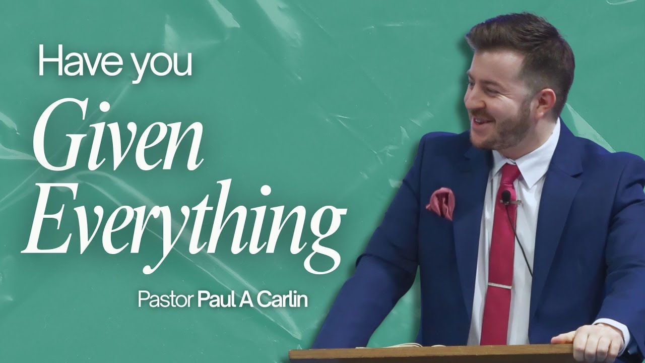 Giving God Your Best | Pastor Paul A Carlin
