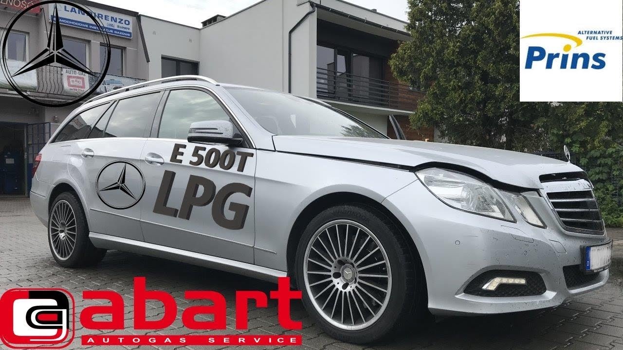 Sportowe kombi Mercedes E 500 T W212 k oszczędza po montażu instalacji gazowej Prins w Abart Wrocław