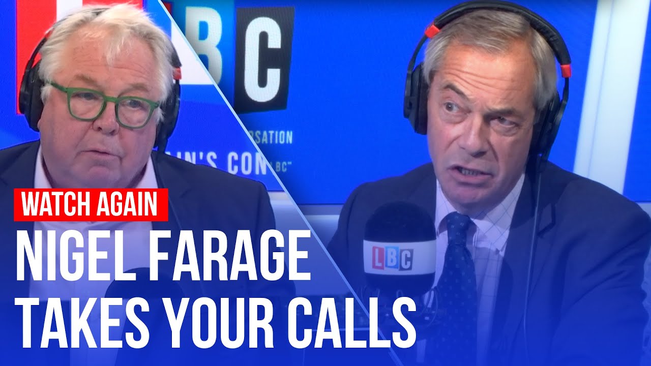 Nigel Farage takes your calls | Watch in full