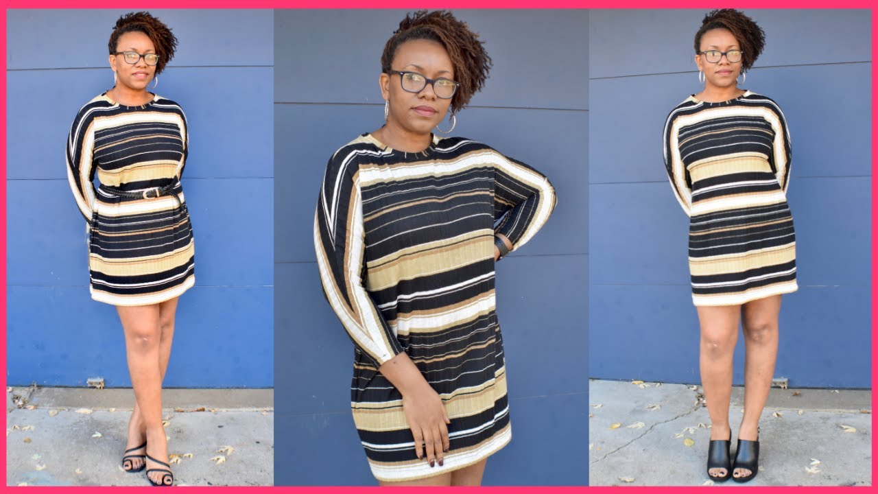 Dolman Sleeve Dress with Pattern Draft | Free Hand