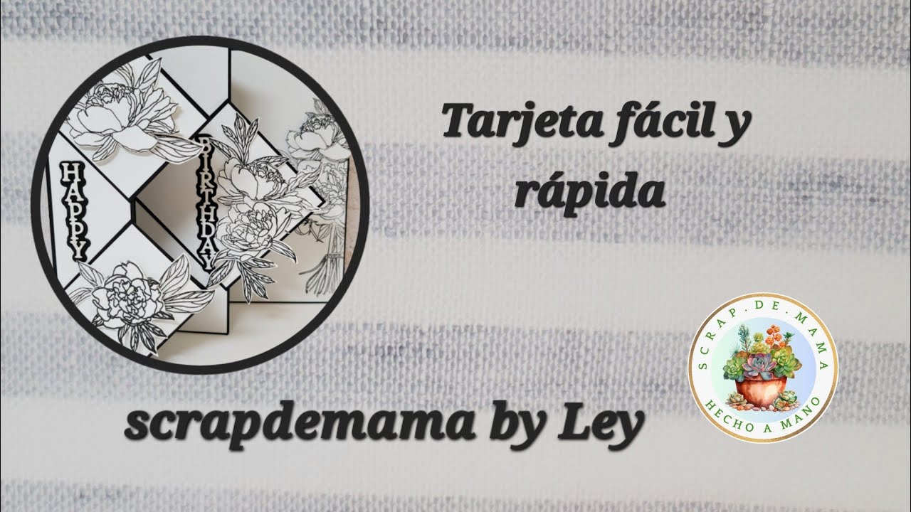 Tarjeta de felicitación, rápida y fácil de hacer. 