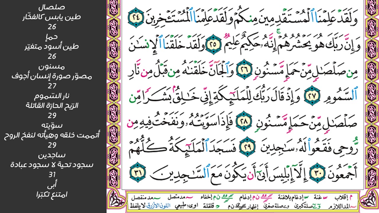 2#. الصفحة 263 - ولقد جعلنا في السماء بروجا وزيناها للناظرين -ماهر المعيقلي- مكررة 10 مرات