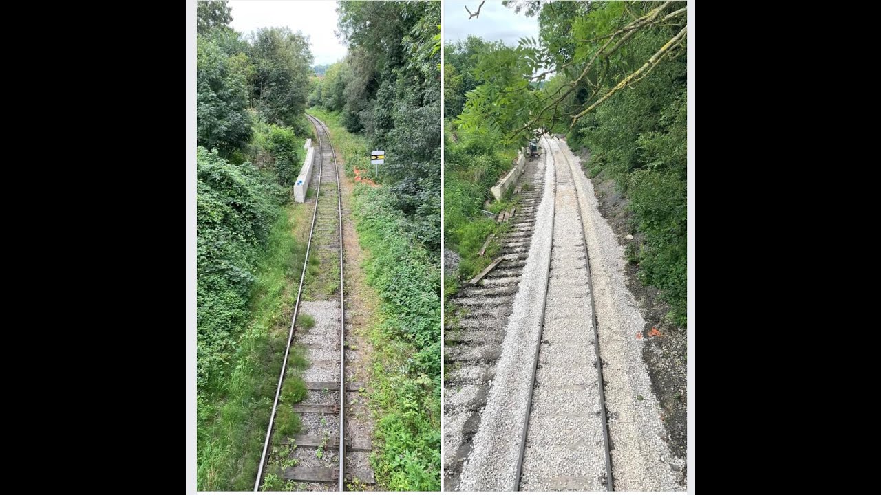 Progress with the track slew at Duffield. 5 June 2024