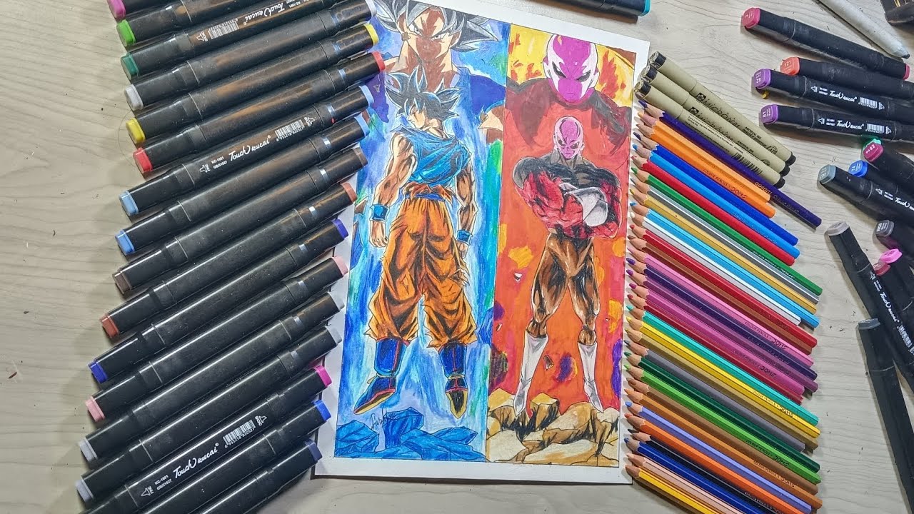 GOKU ULTRA INSTINCT VS JIREN DRAWING | BAGRIARTS | 
