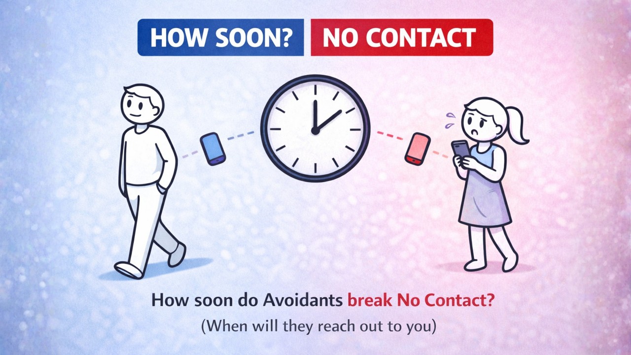 How soon do Avoidants break No Contact? (When will they reach out to you)