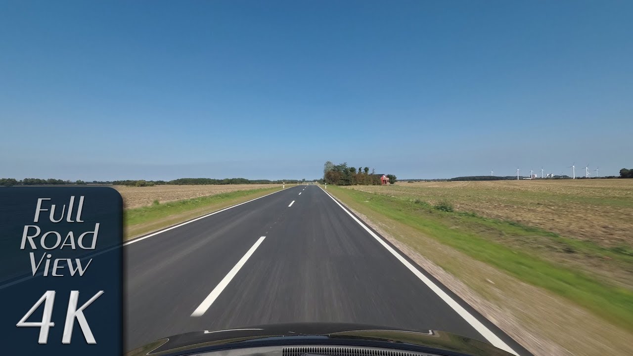 Fehmarn, Germany: Blieschendorf, Burg auf Fehmarn, Sundchaussee - 4K (UHD/2160p/60p)