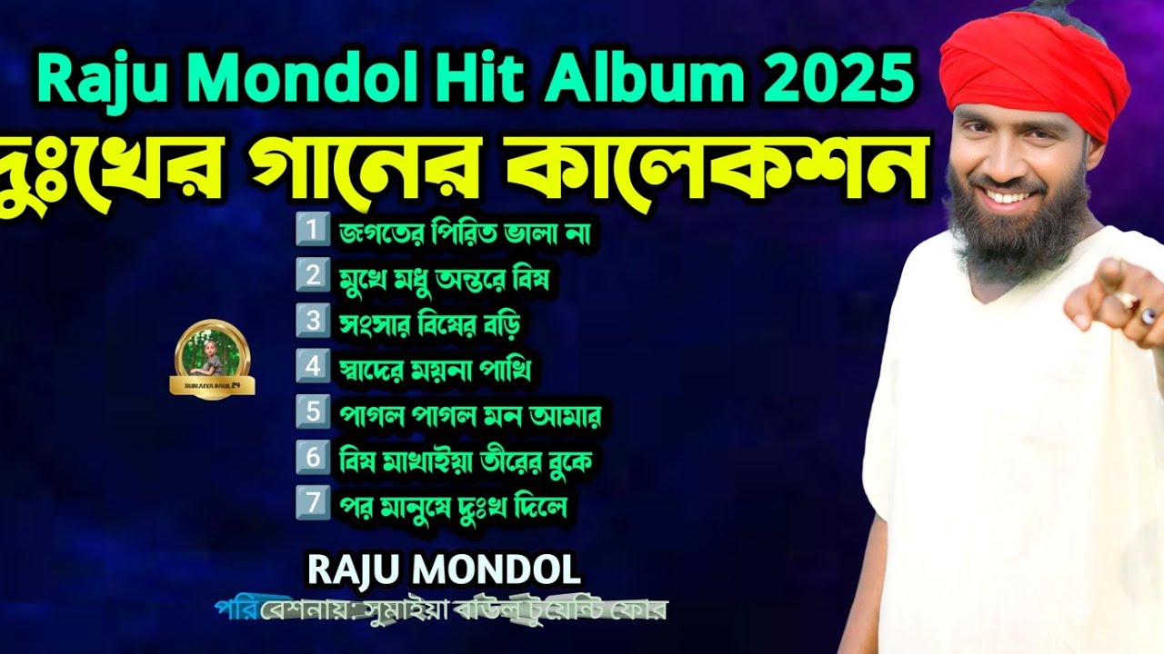 Raju Mondol Hit Album 2025 🎵 জগতের পিরিত ভালা না | মুখে মধু অন্তরে বিষ | New Baul Song