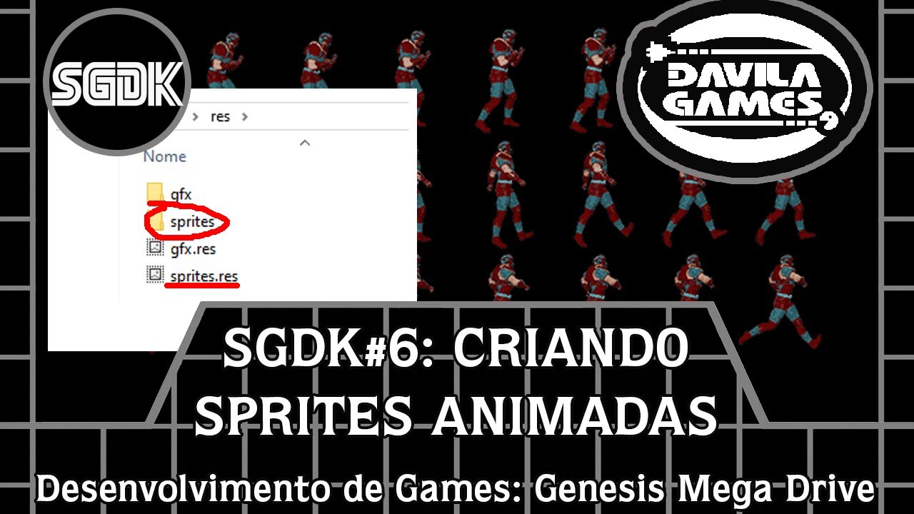 Desenvolvimento Mega Drive SGDK #06: Criando Sprites Animadas