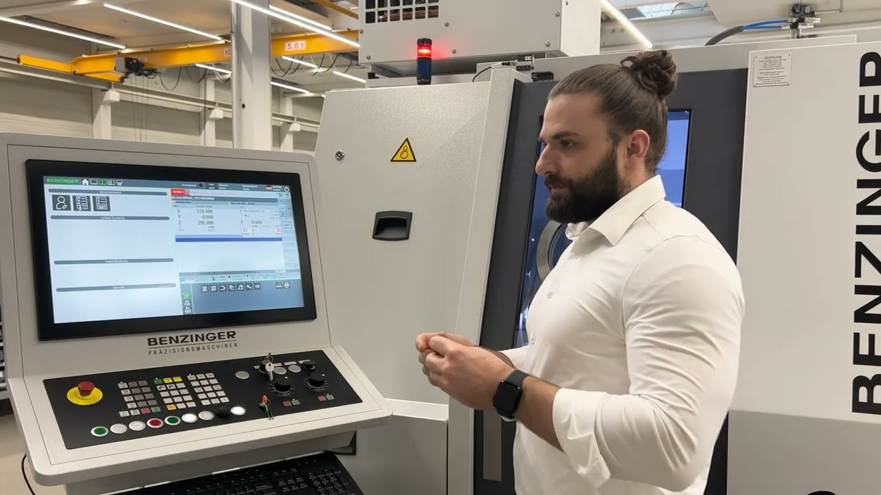 Hartdrehen Fr&auml;ser - Auf einer Benzinger Drehmaschine