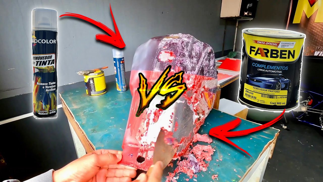REMOVEDOR de TINTA pastoso ou spray qual é melhor? Motorizando