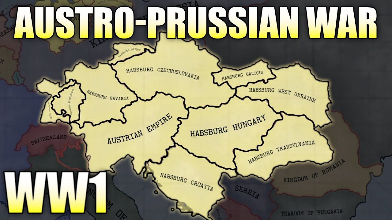 If Austria won Austro-Prussian War? - Hoi4 WW1 Timelapse