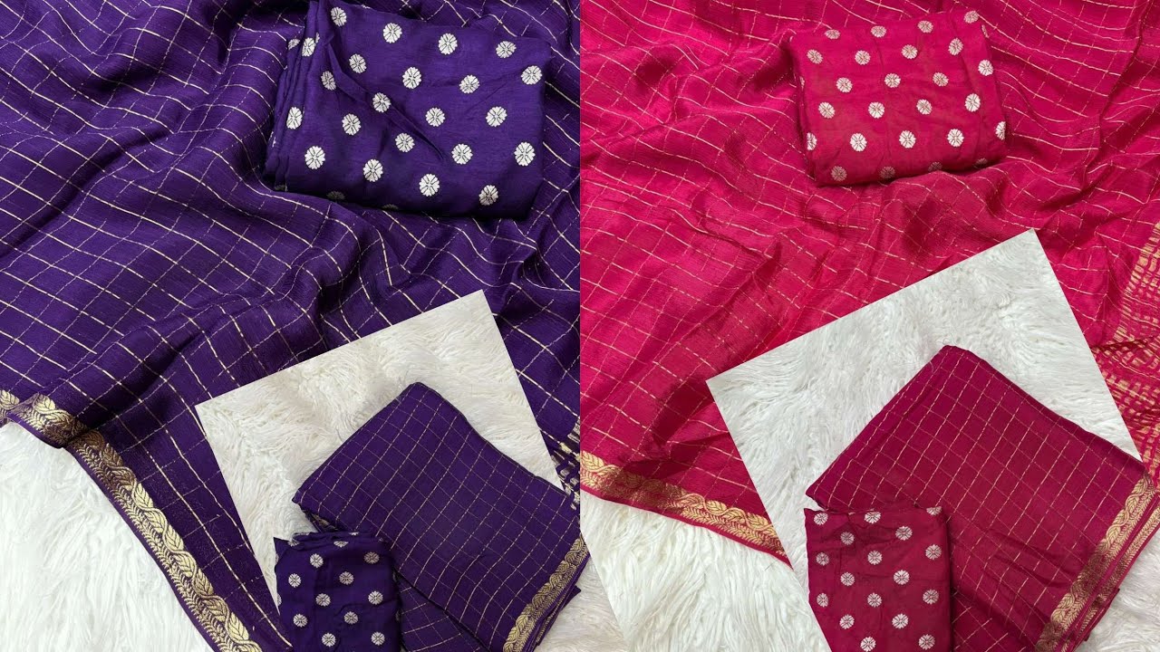 Pure VISCOSE chinon chiffon sarees 🎉🎉 