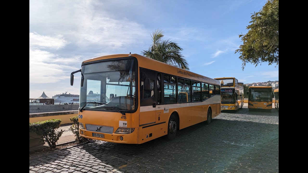 (POV) Driver view Horários do Funchal Linha 02 Ponta da Cruz-Centro