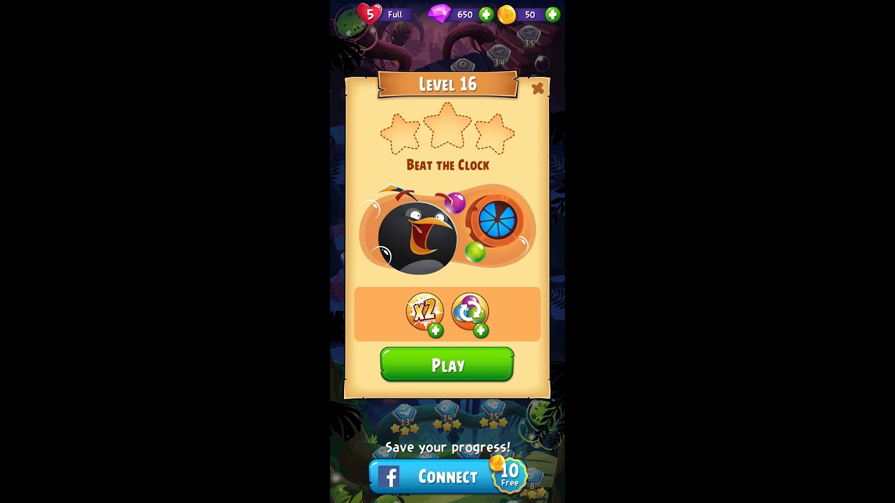 Angry Birds POP Level 16
