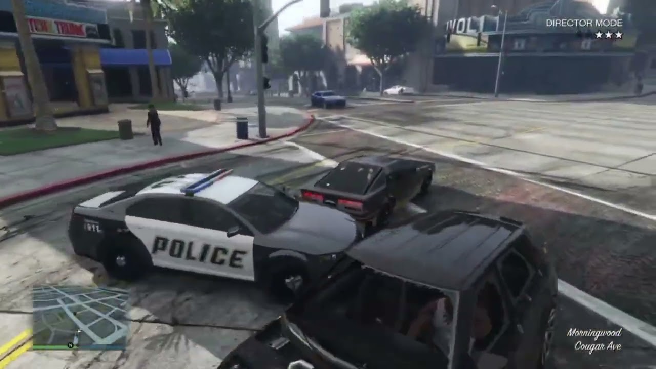 GTA 5: Surrounded by Police… Snowy day chase  #gta 