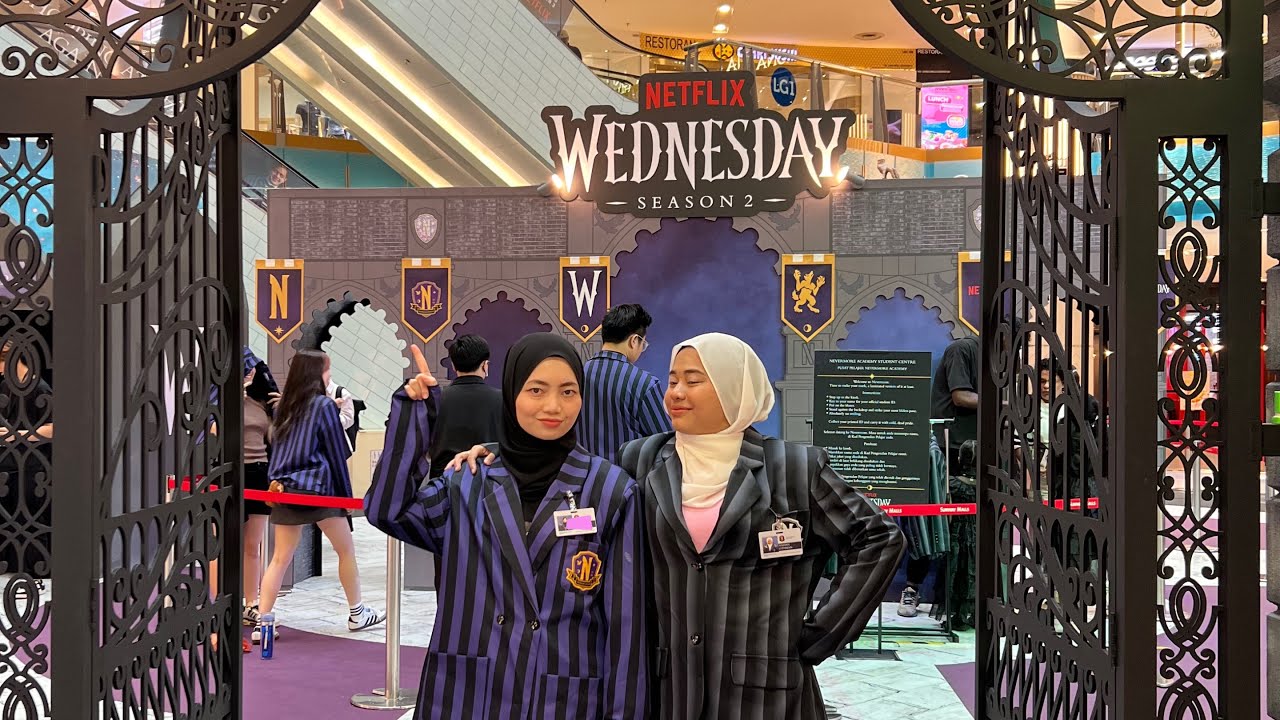 We Enrolled in Nevermore Academy 🖤👩‍🎓| Netflix Wednesday S2 Premiere | Games + Merch 🫣🎁