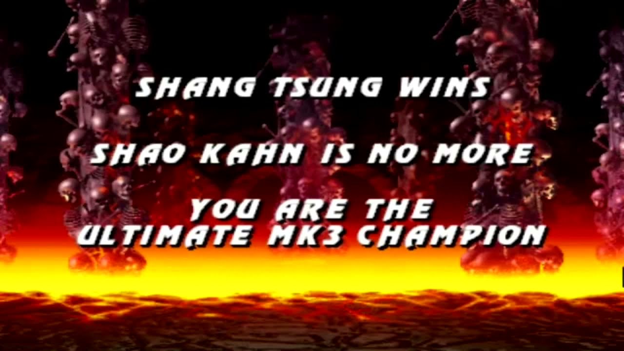 Ultimate Mortal Kombat 3 Геймплей Шан Цунга