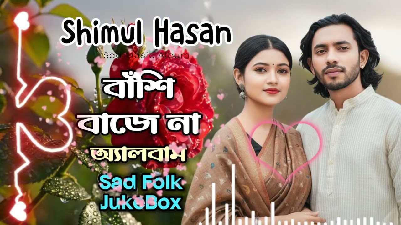 বাঁশি বাজে না অ্যালবাম শিমুল হাসান ও ঝিনুক নতুন সকল গান || Sad Folk Jukebox Shimul Hasan Jhinuk