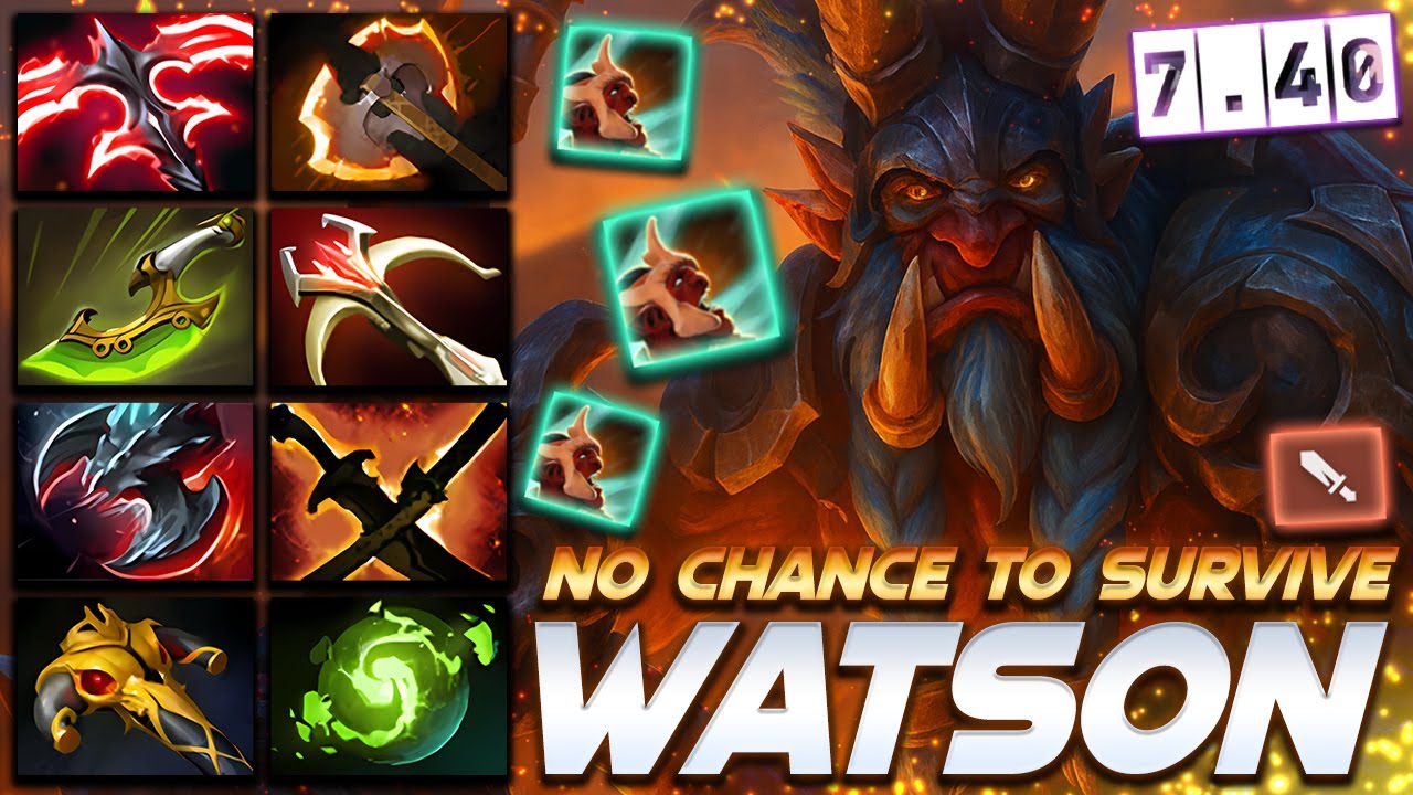 [7.40] Watson Troll Warlord Super Carry - Dota 2 Pro Gameplay [Watch & Learn]