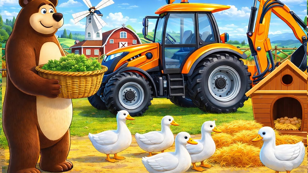 Farm Work: Duck Transport Breaks Loose & Rescue Tow 🚜🦆 | Real Farm Animation