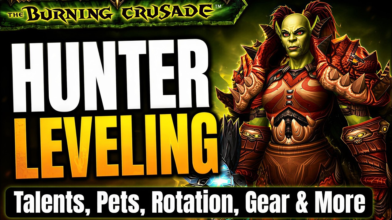 WoW TBC Hunter Leveling Guide 1-70 (Talents, Gear, Rotation, Pets & More)