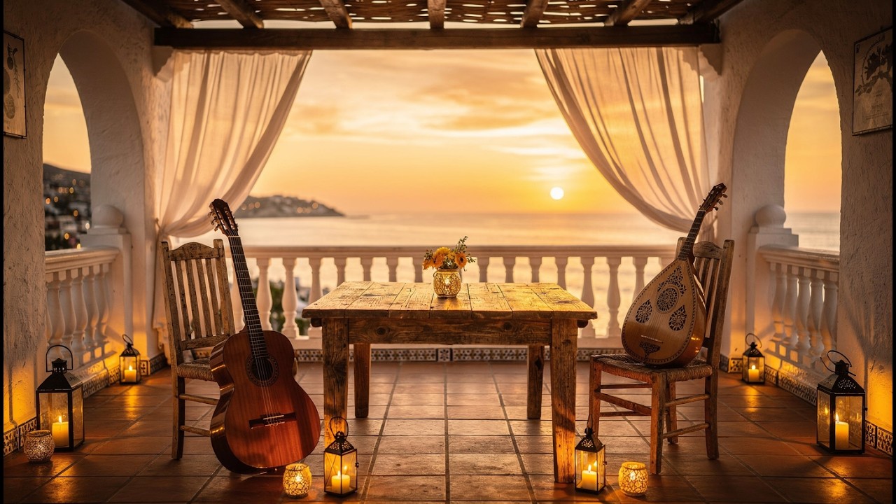 Spanish Flamenco Rumba Guitar & Arabian Oud – Mediterranean Cafe Energy Mix
