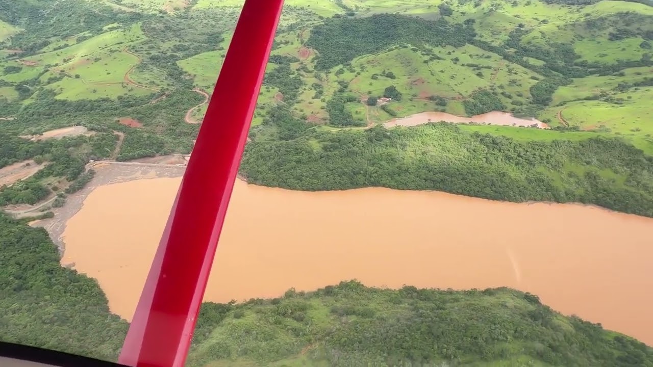 AS 4 BARRAGENS DO RIO POMBA ENTRE ASTOLFO DUTRA E GUARANI – IMAGENS AÉREAS IMPRESSIONANTES