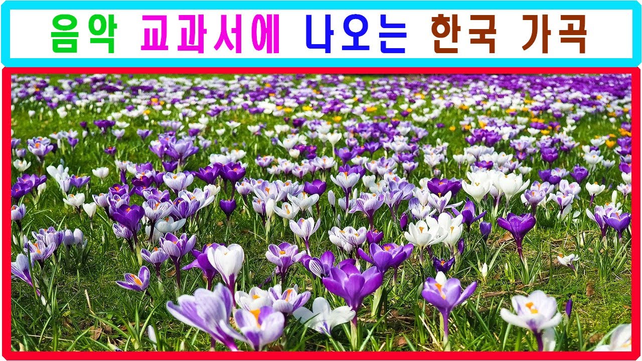 [음악 교과서에 나오는 한국 가곡]  동심초,봄처녀, 선구자,그집앞
