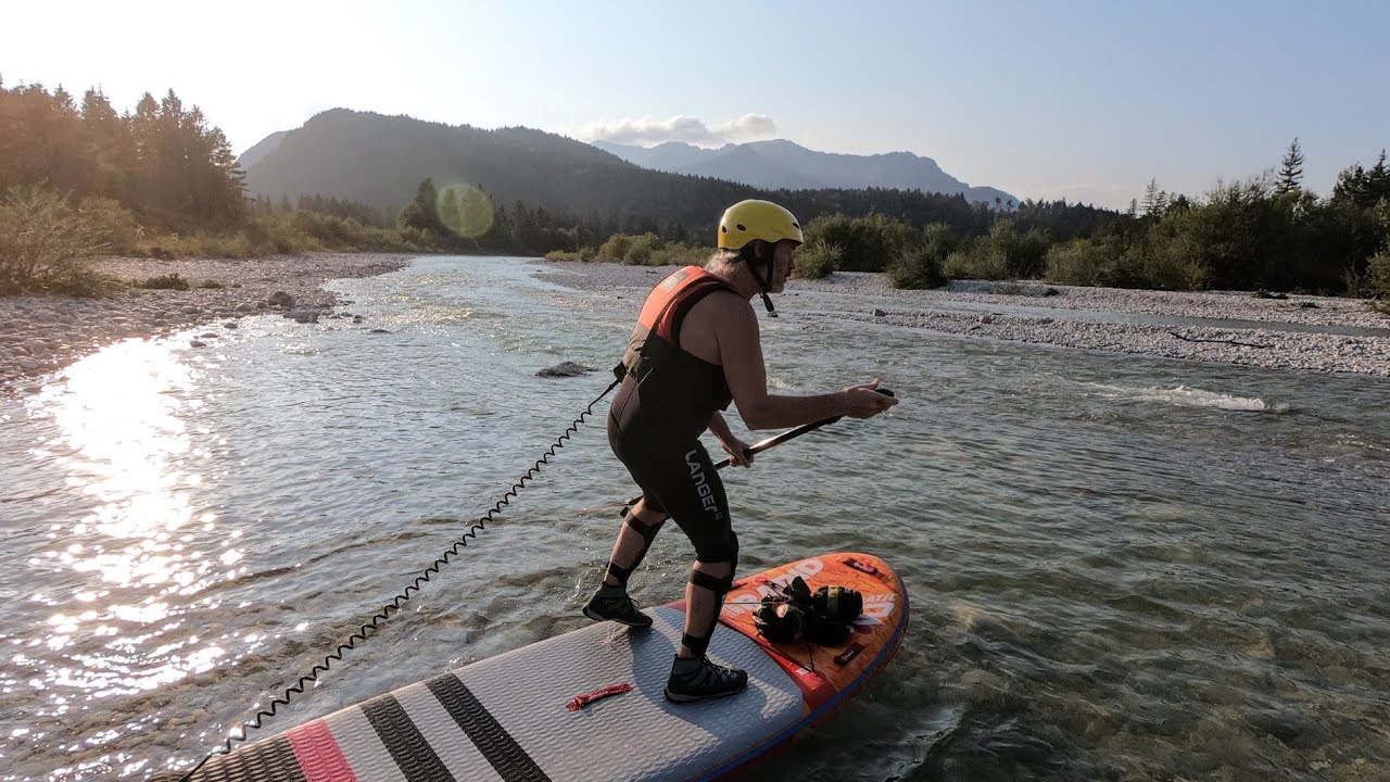 Wildwasser SUPTour Isar Sylvenstein bis Lenggries