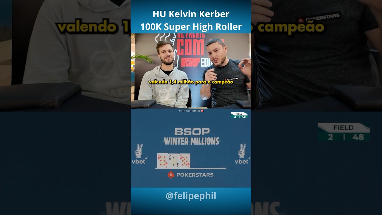 Kelvin explica blefe no BSOP valendo R$ 1.4 milh&atilde;o! 🤯 #poker #pokerstars #bsop #kelvinkerber