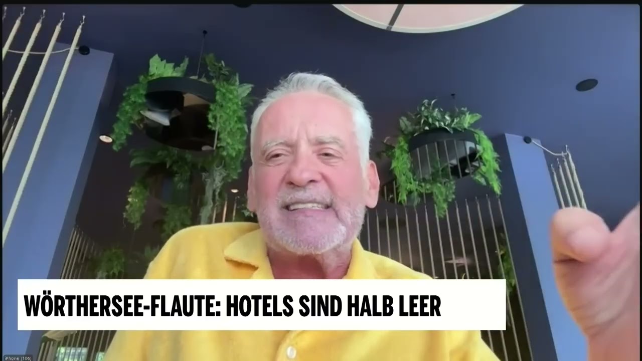 OE24 mit Christian W. Mucha, Thema: Wörthersee Flaute; Hotels sind halb leer