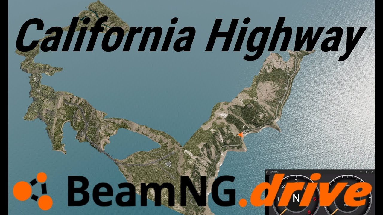 BeamNG.drive (PC) - California Highway Map Mod