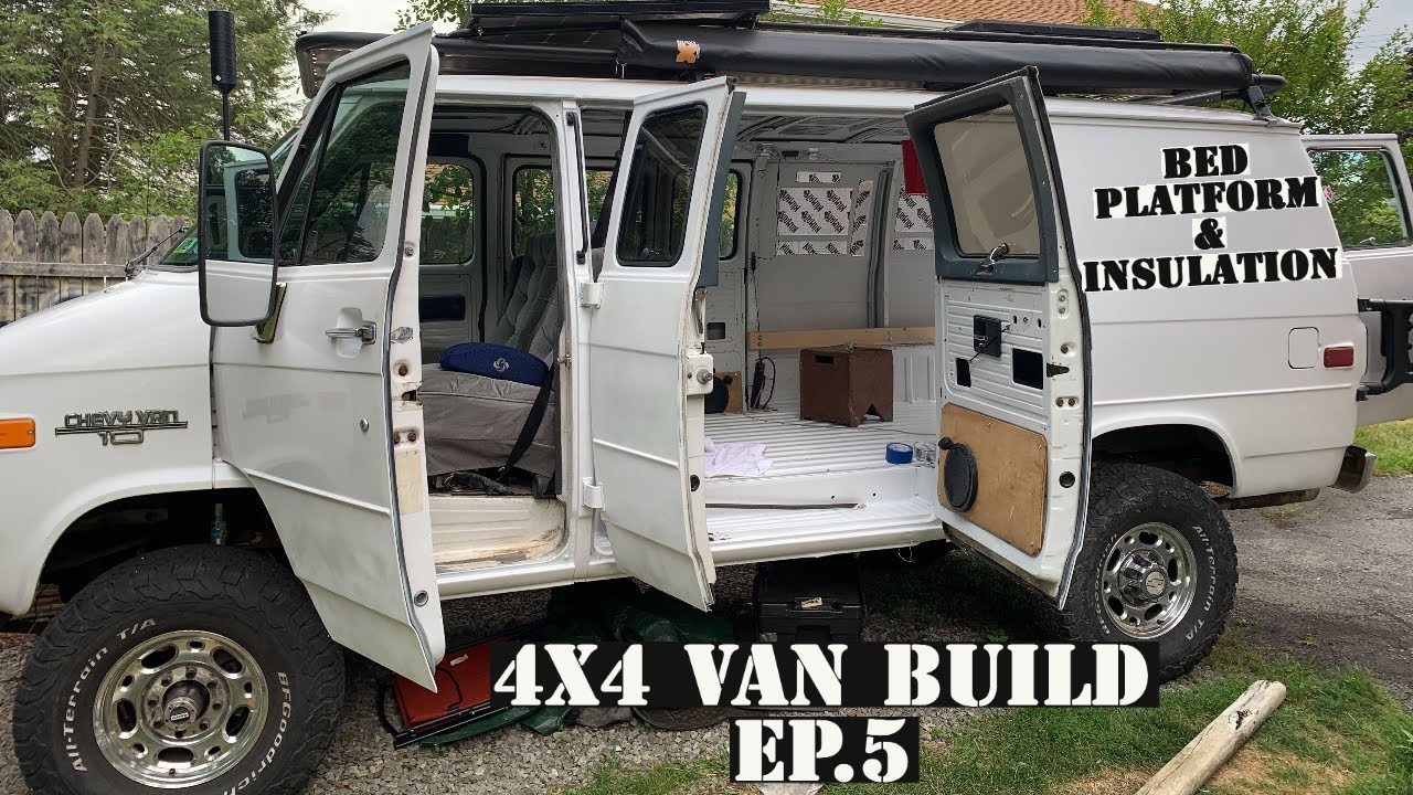 4x4 Vanlife build episode 5. Bed platform and Insulation
