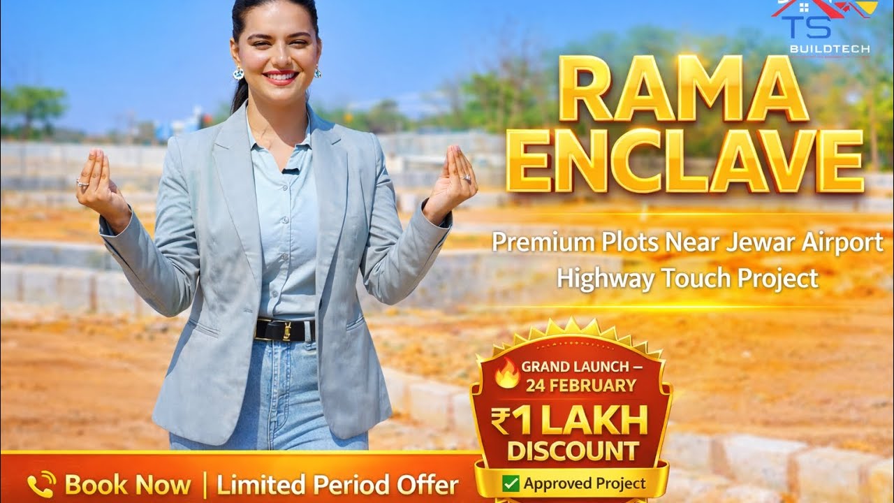 Rama Enclave 🏡 | Jewar Airport Plot 🚀 | ₹1 Lakh Discount 😱 | #JewarAirportPlots #ramaenclave  Noida 