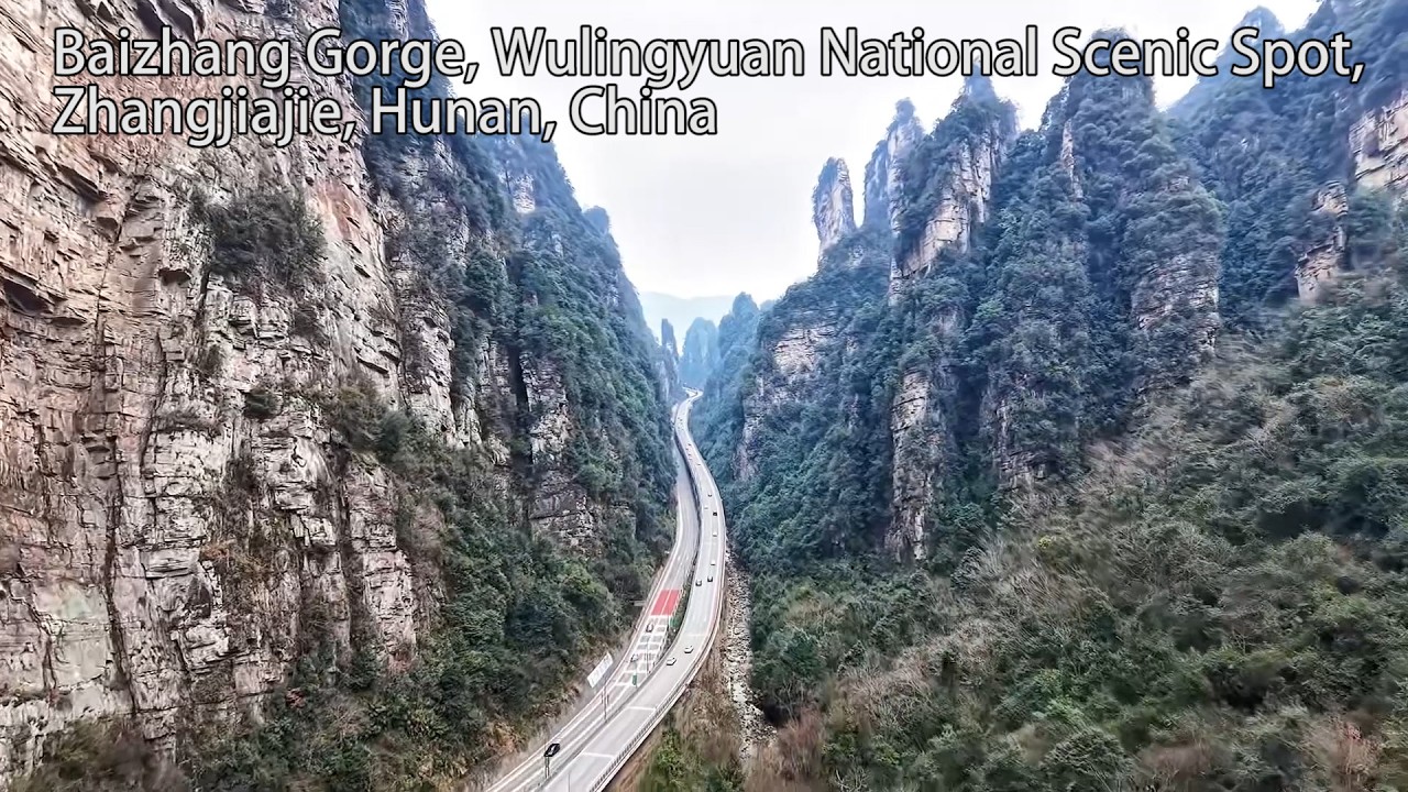 Baizhang Gorge, Wulingyuan National Scenic Spot, Zhangjiajie, Hunan, China中国湖南张家界武陵源百丈峡