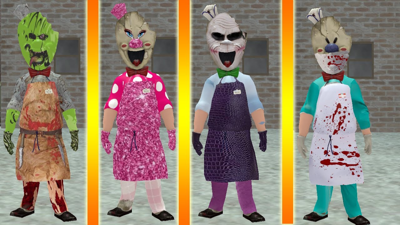 Ice Scream 2 All Mods Part 1 | Ice Scream Is Barbie, Military, Doctor, Zombie and more