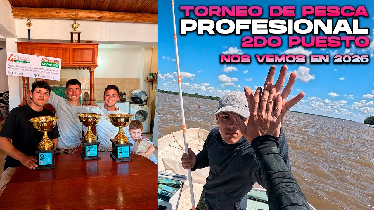 2DO PUESTO, 2 MILLONES DE PESOS Y MUCHA PESCA, ASI FUE EL ULTIMO TORNEO DEL AÑO, GRACIAS A TODOS ❤️