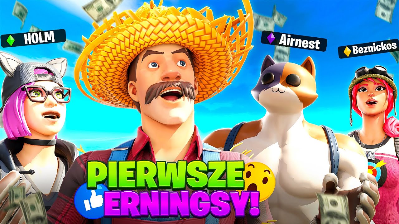 Moje pierwsze ERNINGSY! 💲💲💲 Turniej o 200.000zł w Fortnite!
