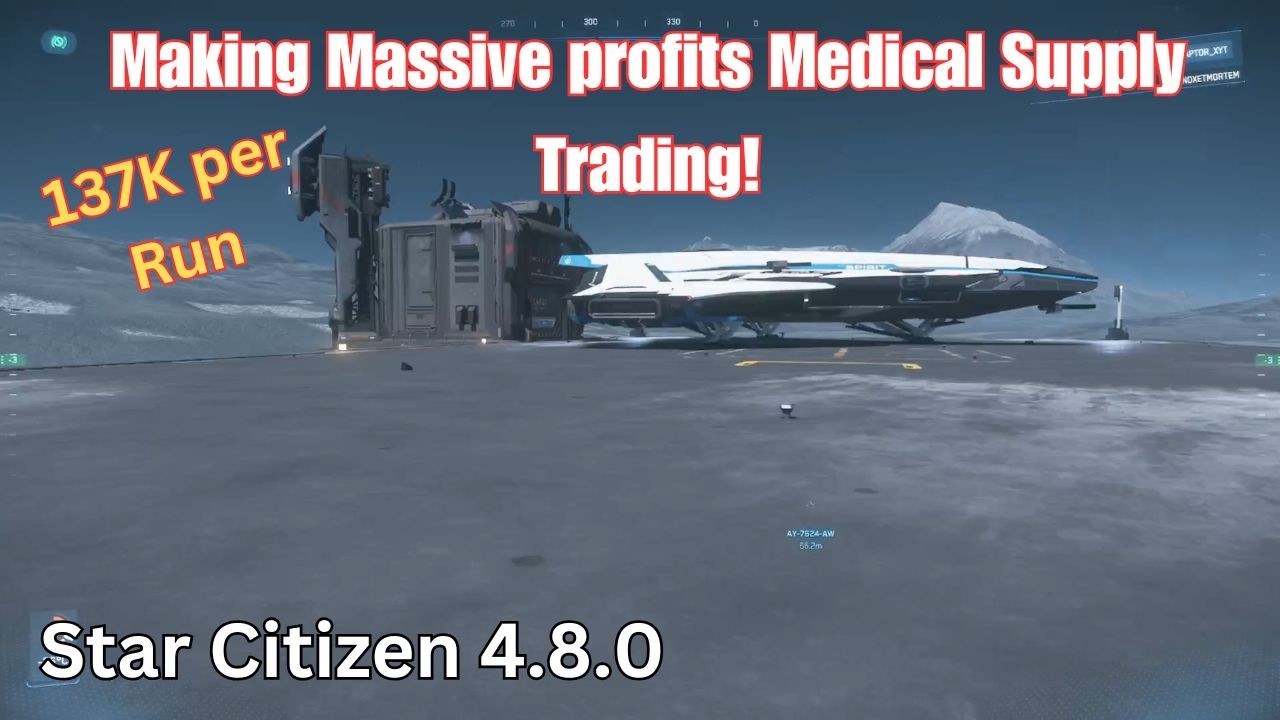 Торговля медикаментами в системе Crusader ради огромной прибыли! | Raptor X | Star Citizen 4.8.0