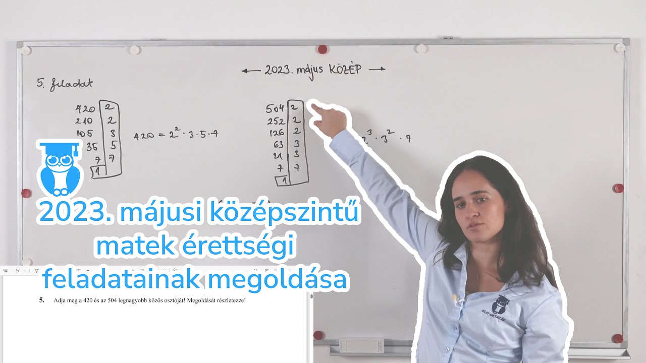 2023. májusi középszintű matematika érettségi feladatainak megoldása