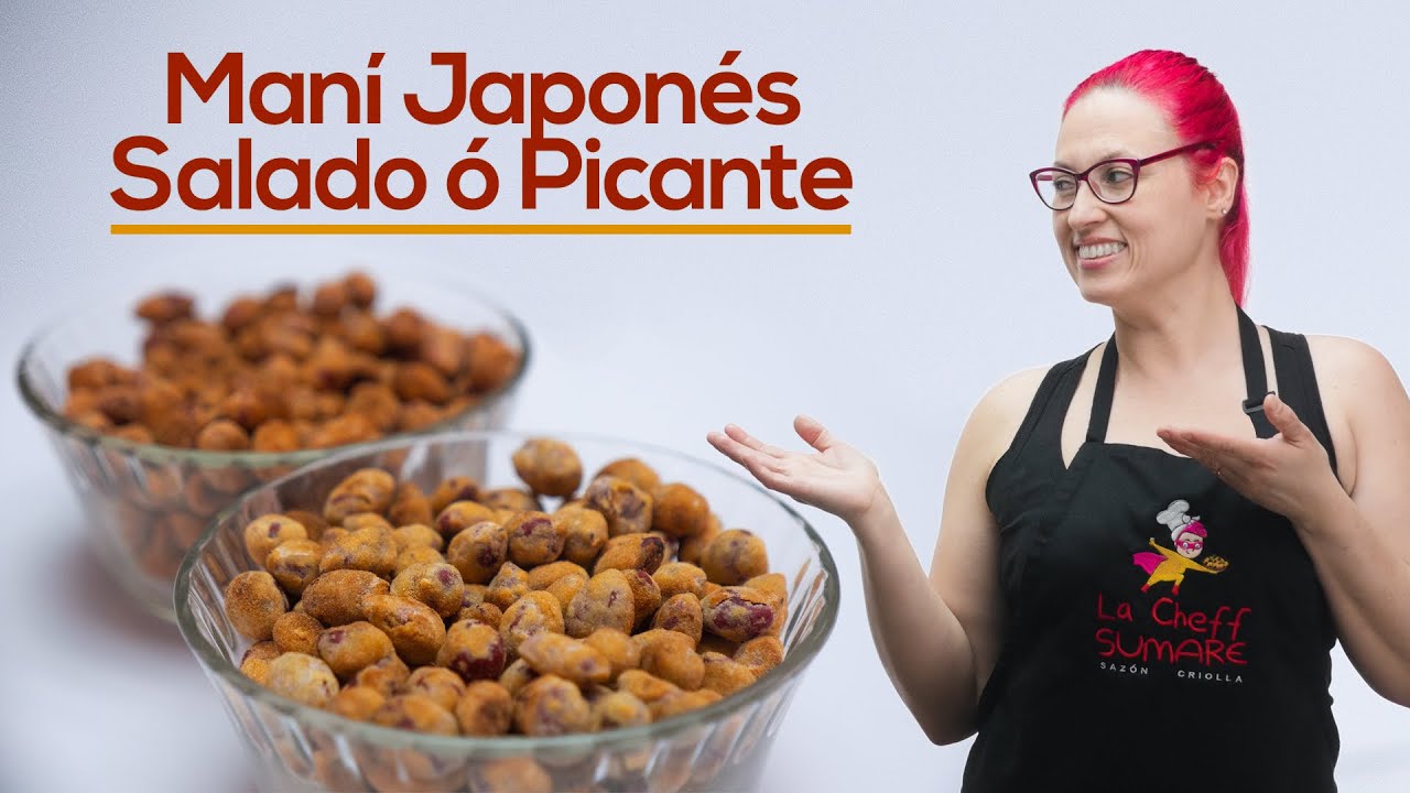 ✅Maní japonés salado o picante | Snack Receta Facil