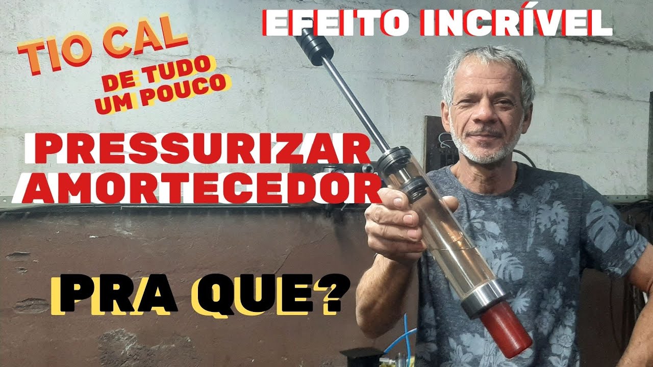 PRESSURIZAR AMORTECEDOR. PORQUE. INCRÍVEL O EFEITO.